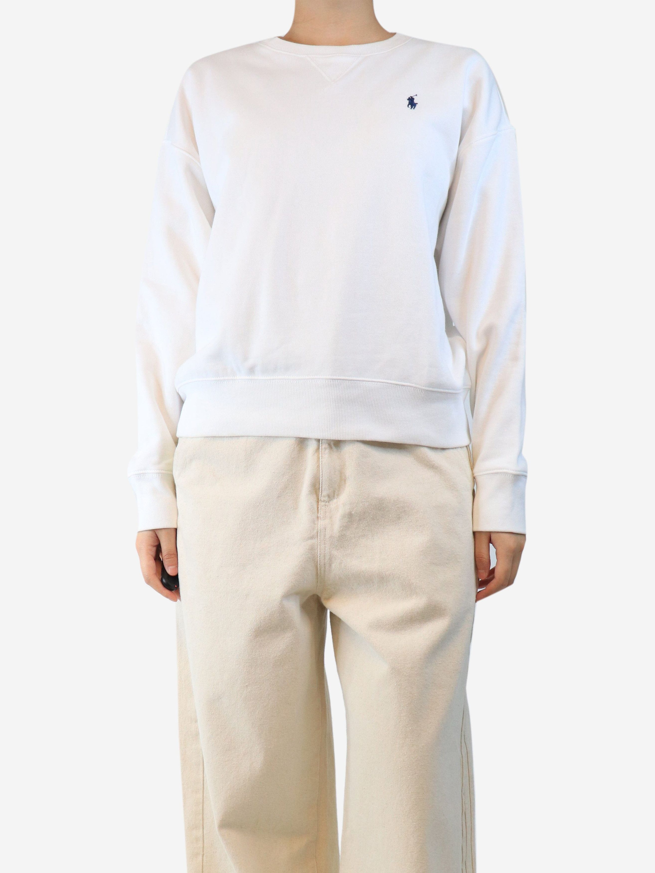 Polo Ralph Lauren White crewneck sweatshirt - L Size S / US 4 / IT 40 - 1 Thumbnail