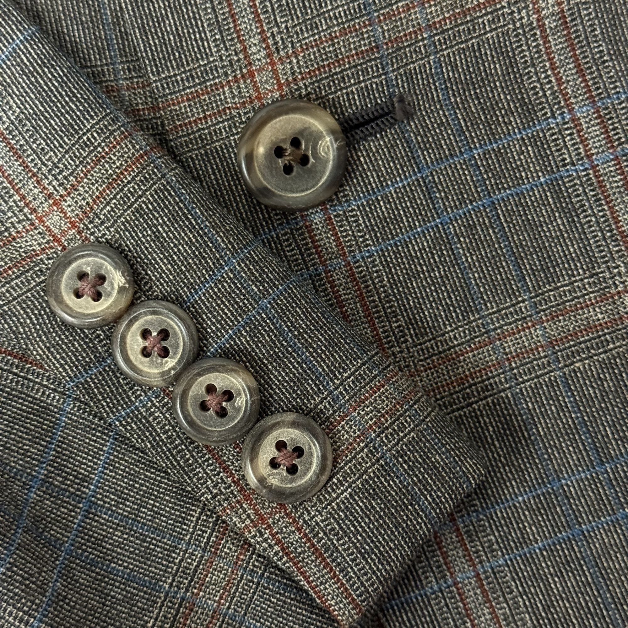 Hart Schaffner Marx Vtg Hart Schaffner & Marx Silver Trumpeter Mod Sport Coat Size 42L - 3 Thumbnail