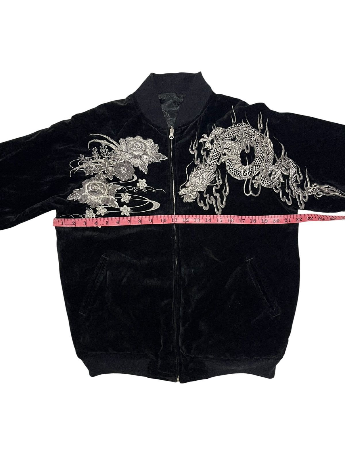 Beauty Beast × Designer × Japanese Brand Karakuri Tamashii Velour Reversible Velvet Sukajan Size US L / EU 52-54 / 3 - 8 Thumbnail