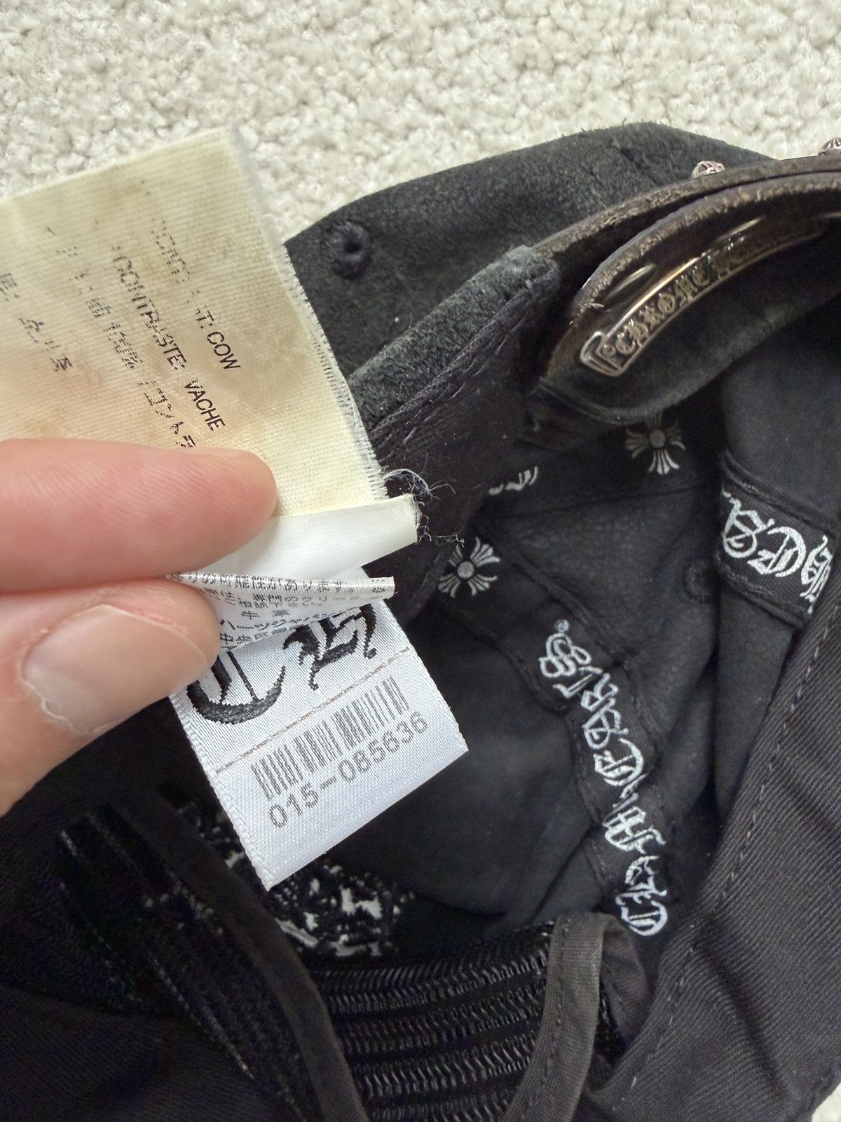 Chrome Hearts CH SUEDE CAP Size ONE SIZE - 9 Thumbnail