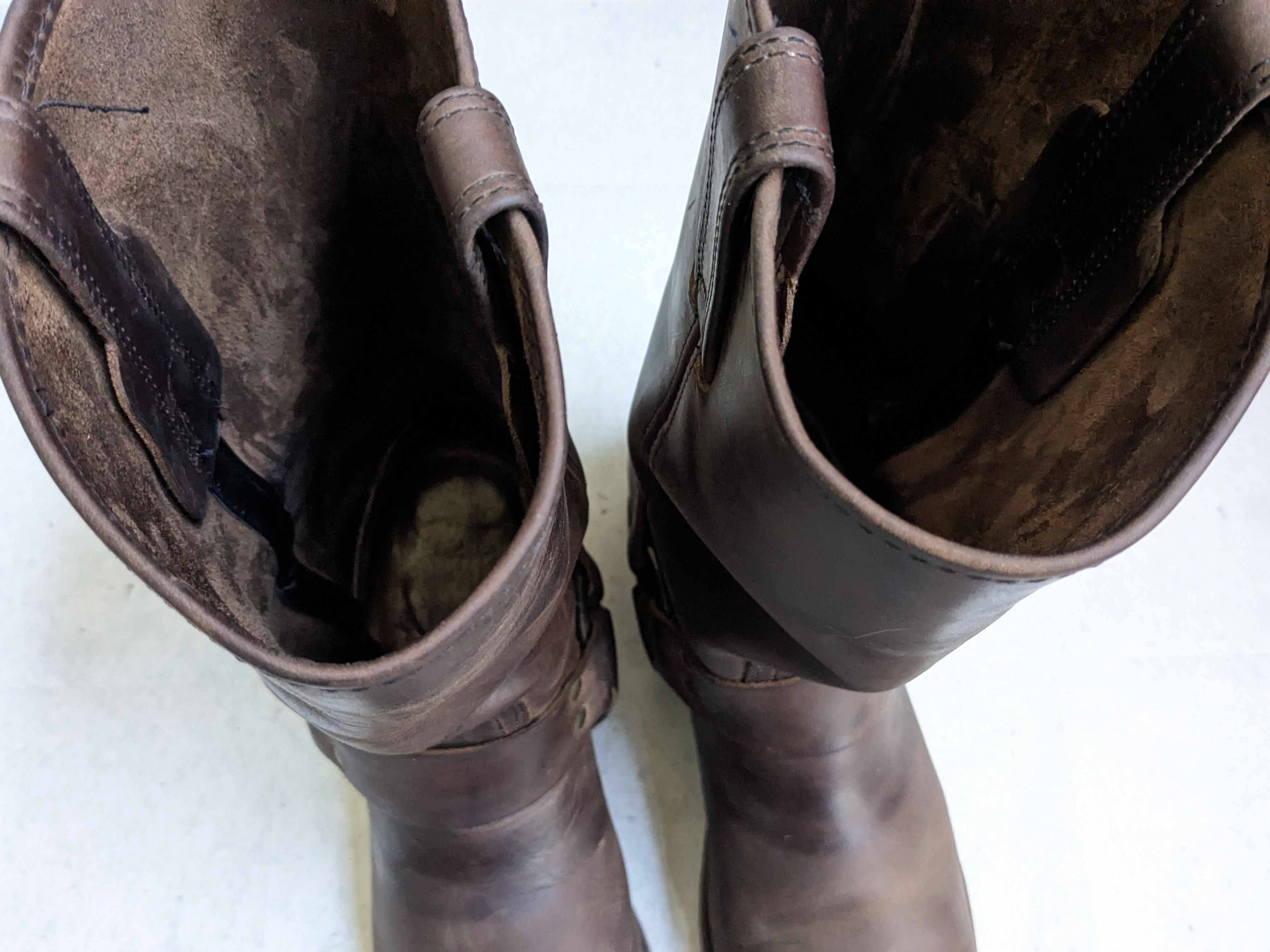 Frye Frye Harness Boots Brown 10.5 M Leather Straps Size US 10.5 / EU 43-44 - 2 Thumbnail