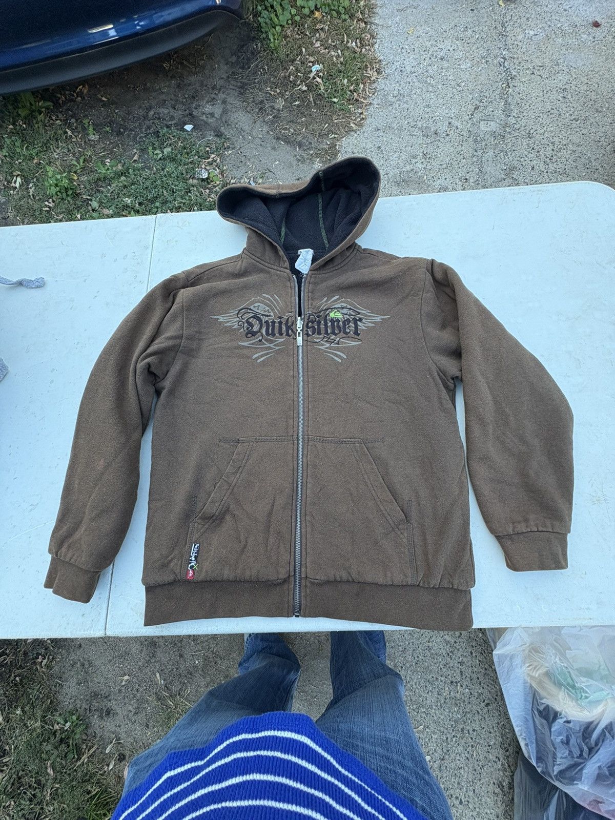 Quicksilver Vintage Y2k QuickSilver Hoodie Brown Size US M / EU 48-50 / 2 - 2 Thumbnail