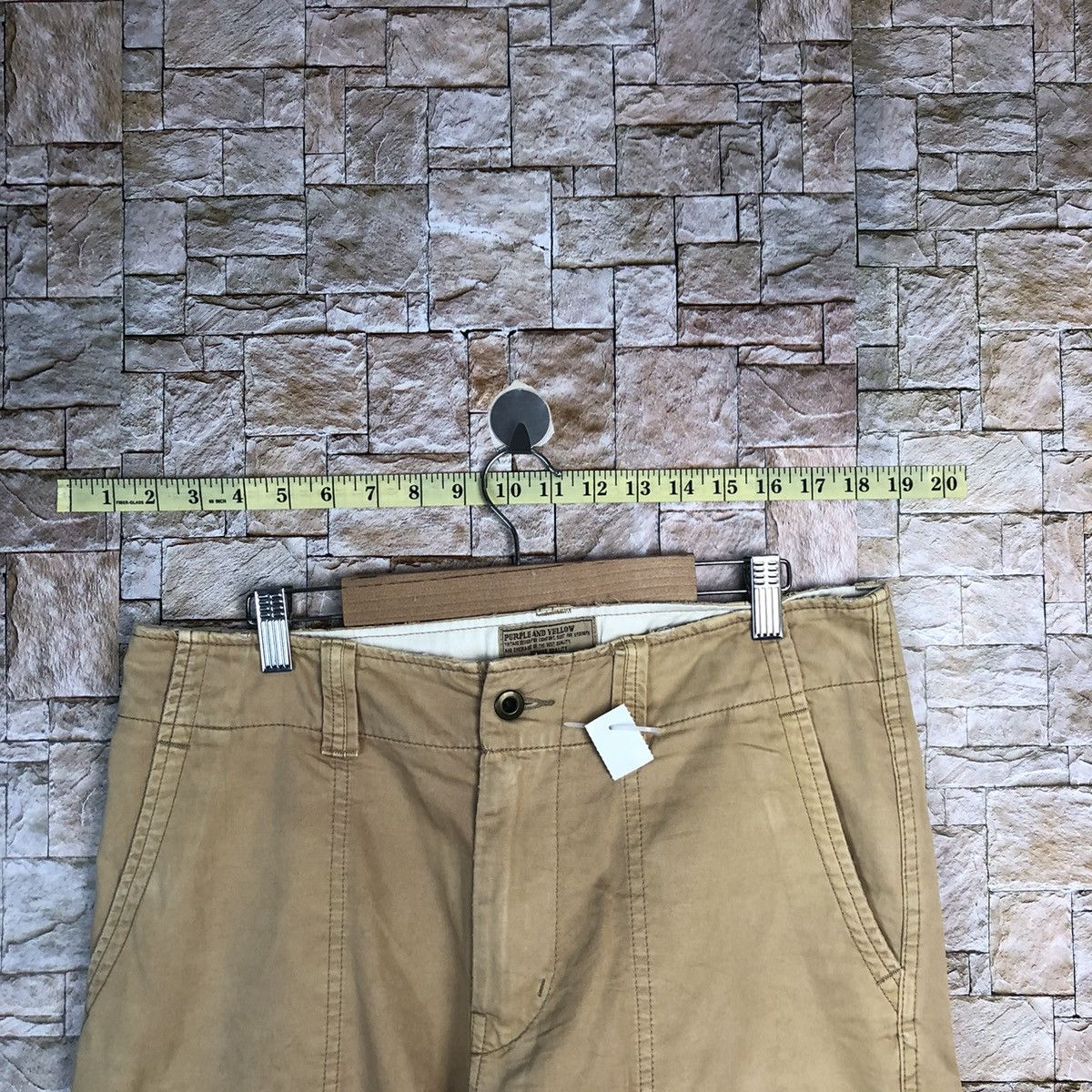 Japanese Brand DL Purple & Yellow Brown Cargo Multipocket Pants #A333 Size US 31 - 4 Thumbnail