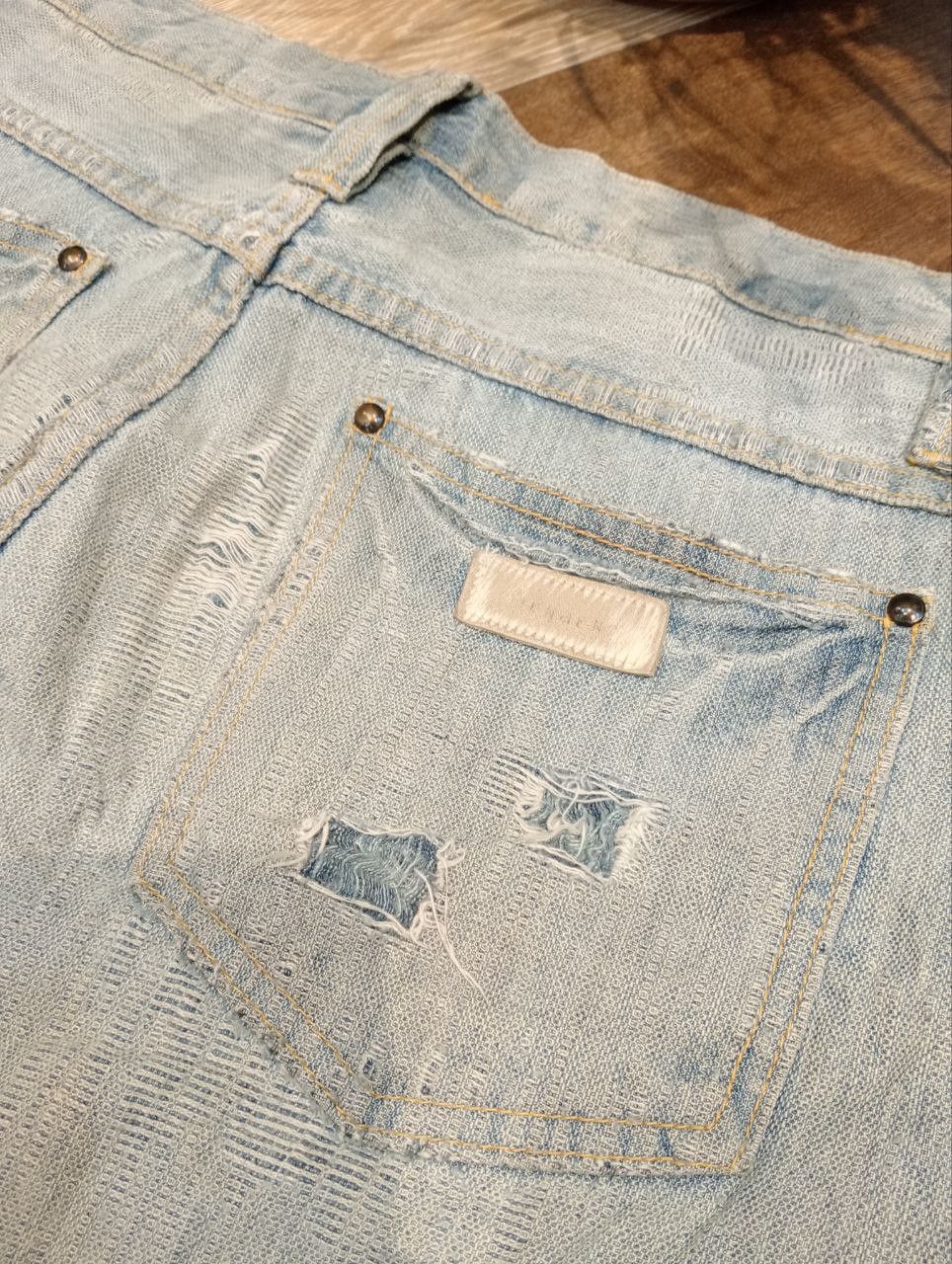 JUN MEN JAPANESE JUNMEN DISTRESSED JEANS - SIZE L Size US 34 / EU 50 - 15 Thumbnail
