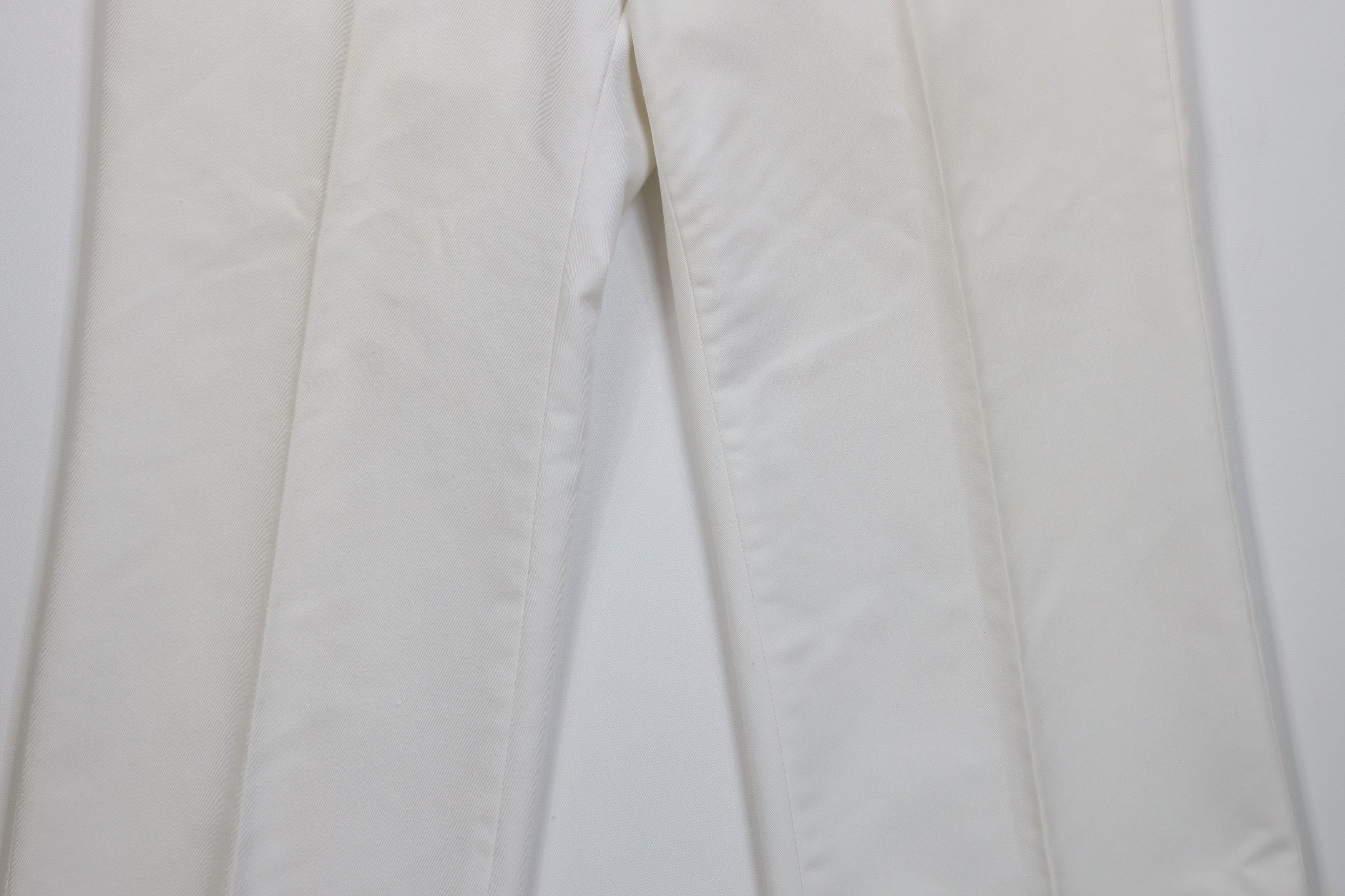 Vintage Vintage 70s Streetwear Flared Wide Leg Chino Pants White USA Size US 34 / EU 50 - 3 Thumbnail