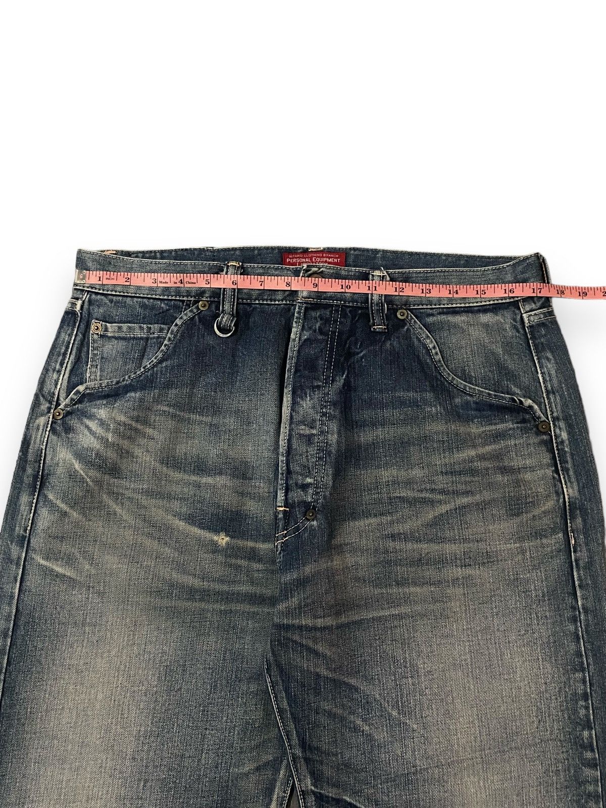 Japanese Brand Vintage Japan Nitraid Sand Blasted Wash Flare Jeans Denim Size US 35 - 2 Thumbnail