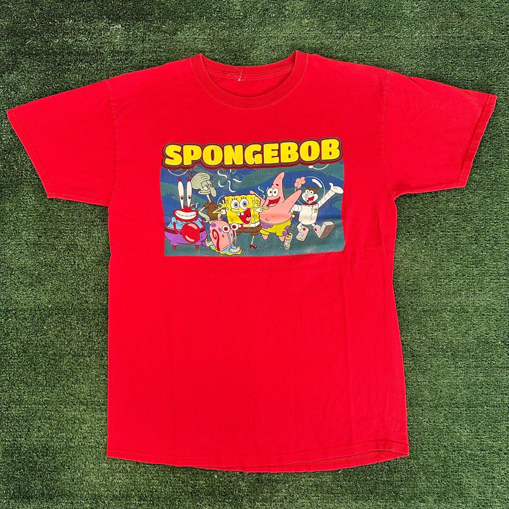 Nickelodeon Vintage Y2K Nickelodeon SpongeBob SquarePants T-Shirt Red S Size US S / EU 44-46 / 1 - 1 Thumbnail