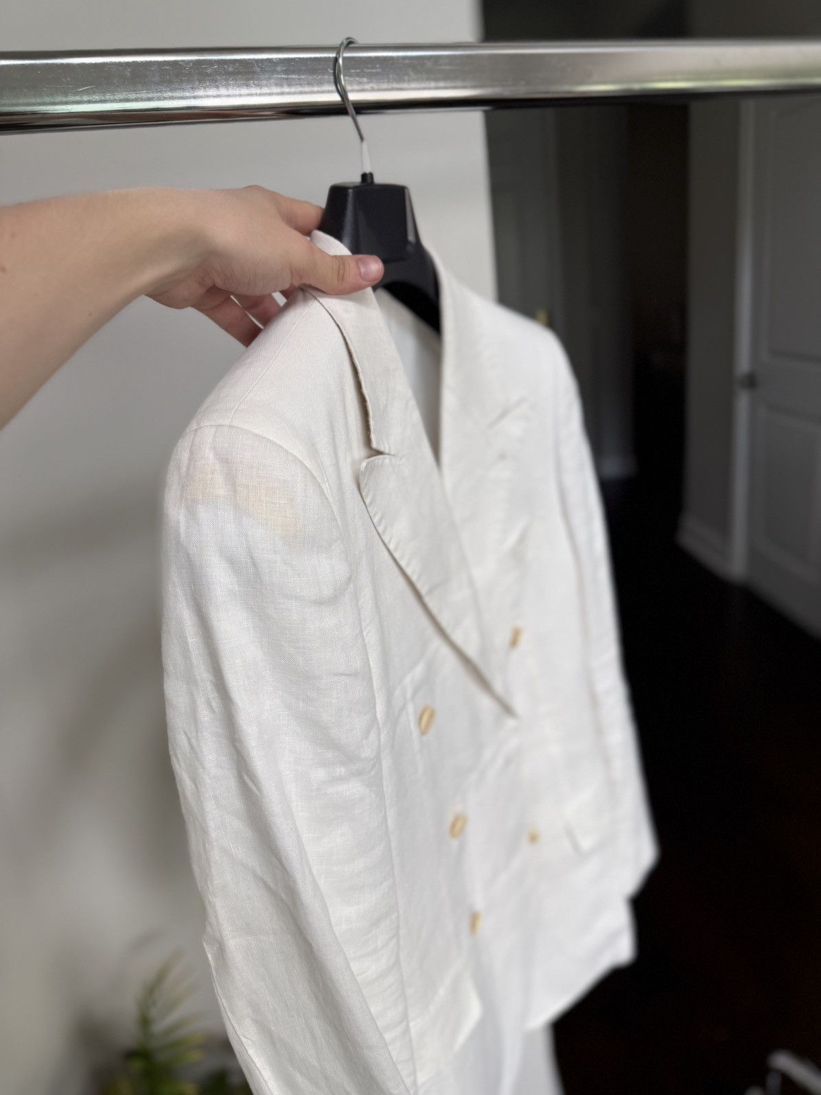 Other 100% Linen Gutteridge Double Breasted Blazer and Trousers Size 34R - 5 Thumbnail