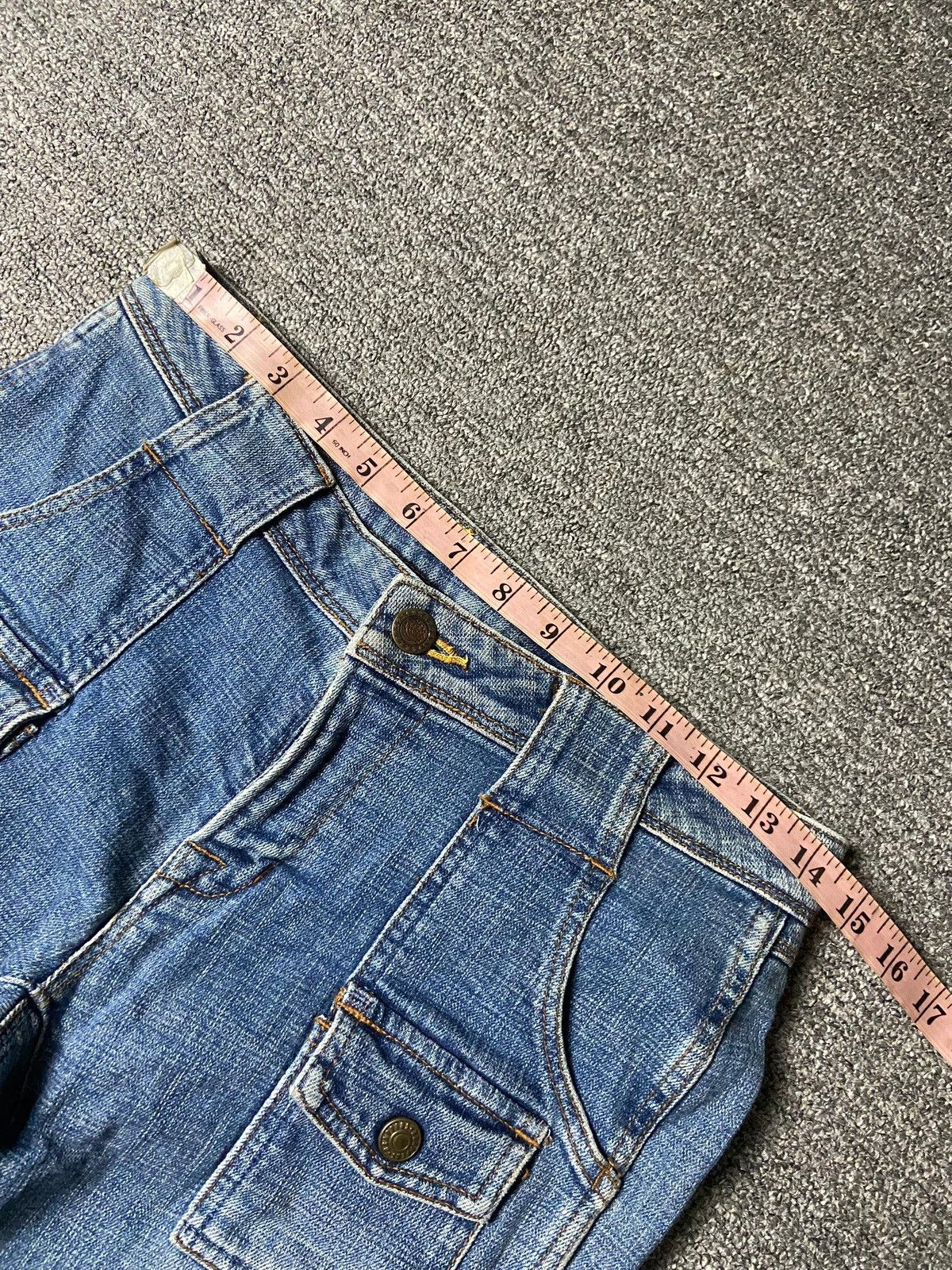 Japanese Brand Brappers Brand Flare Denim Jeans (153) Size 29" - 8 Thumbnail