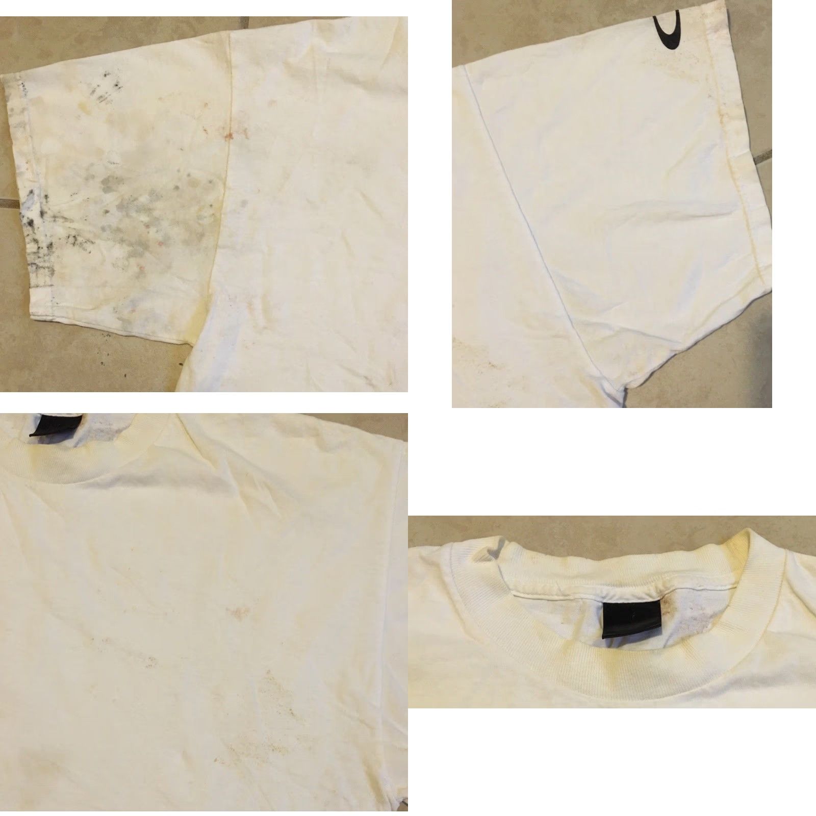 Oakley Vtg Oakley Thrashed Faded Distress Shirt XL White Men's T-Shirt 90s Y2K Cyber Skate Gorpop/Software Logo Details Size US XL / EU 56 / 4 - 8 Thumbnail