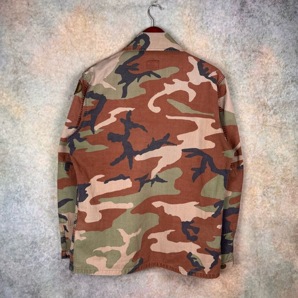 Vintage VTG 70s US Army Camo Shirt Mens Sz M Patch Military Size US M / EU 48-50 / 2 - 3 Thumbnail
