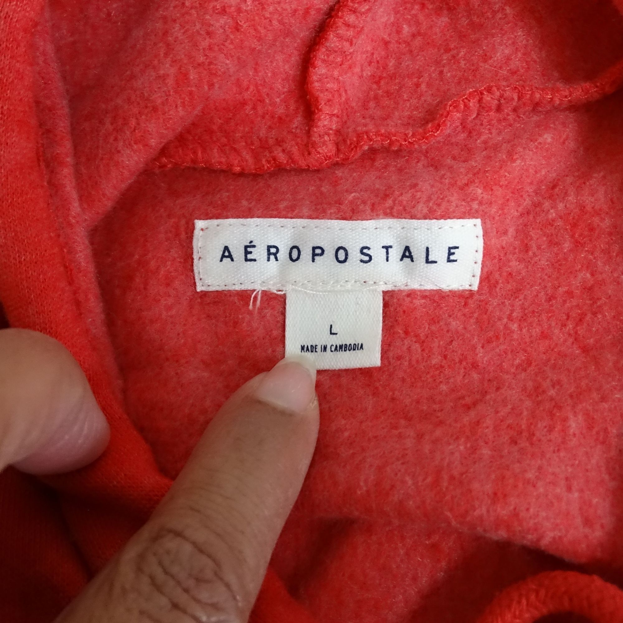 Aeropostale Aeropostale Red Graphic Hoodie Sweatshirt Women Size L Size L / US 10 / IT 46 - 4 Thumbnail