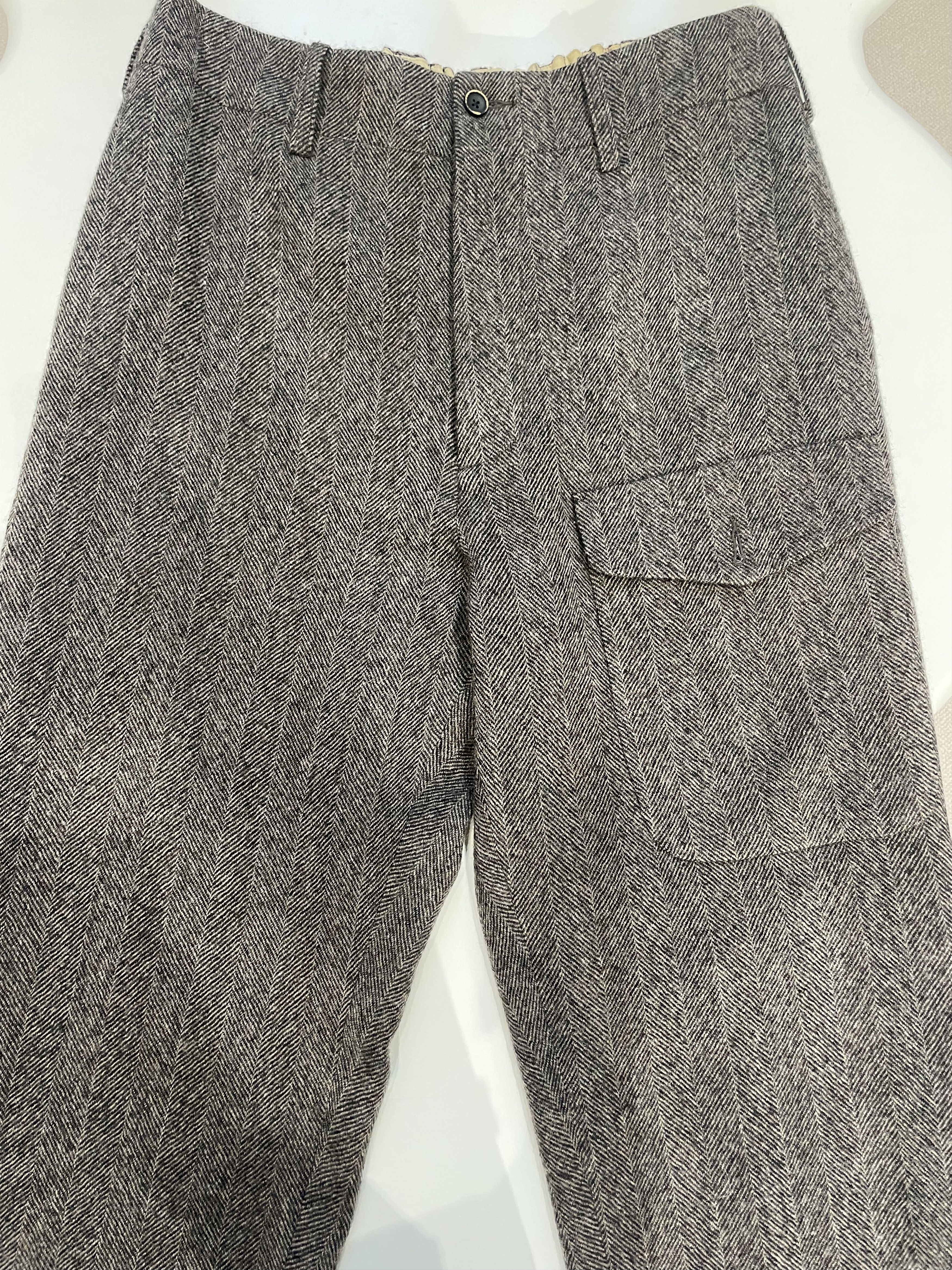 Uma Wang UMA WANG Gray Striped Trousers Size US 31 - 4 Thumbnail