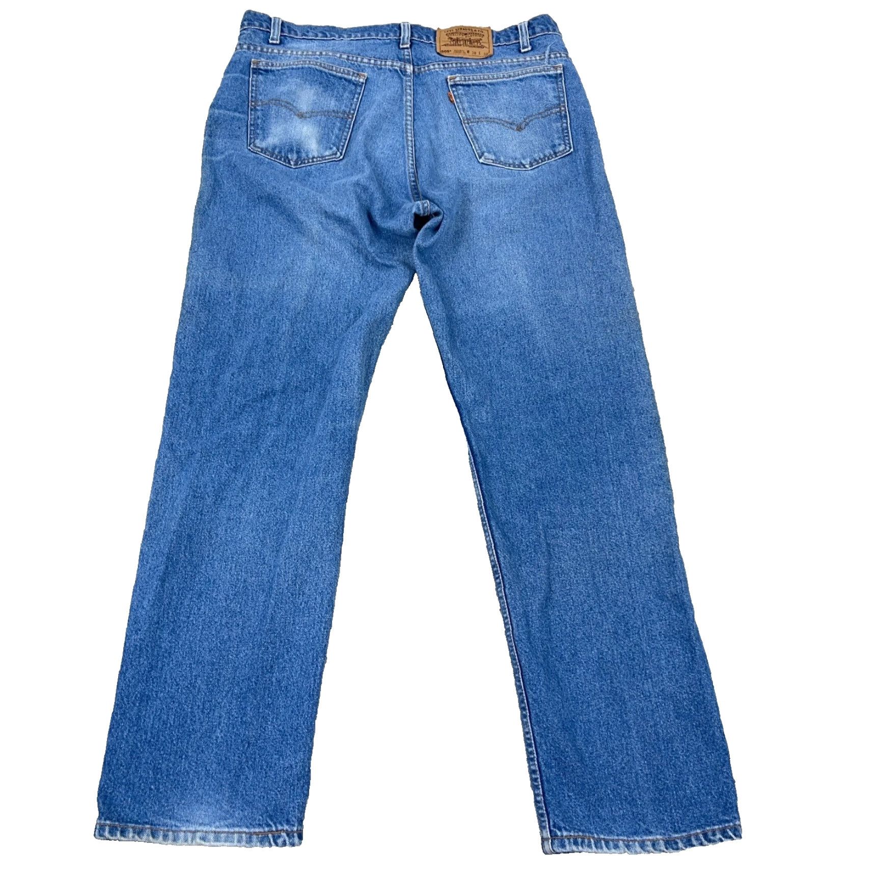 Levi's VINTAGE Levi's 505 Jeans 36x31 Straight Leg Blue Regular Fit 90s Mens Size US 36 / EU 52 - 2 Thumbnail