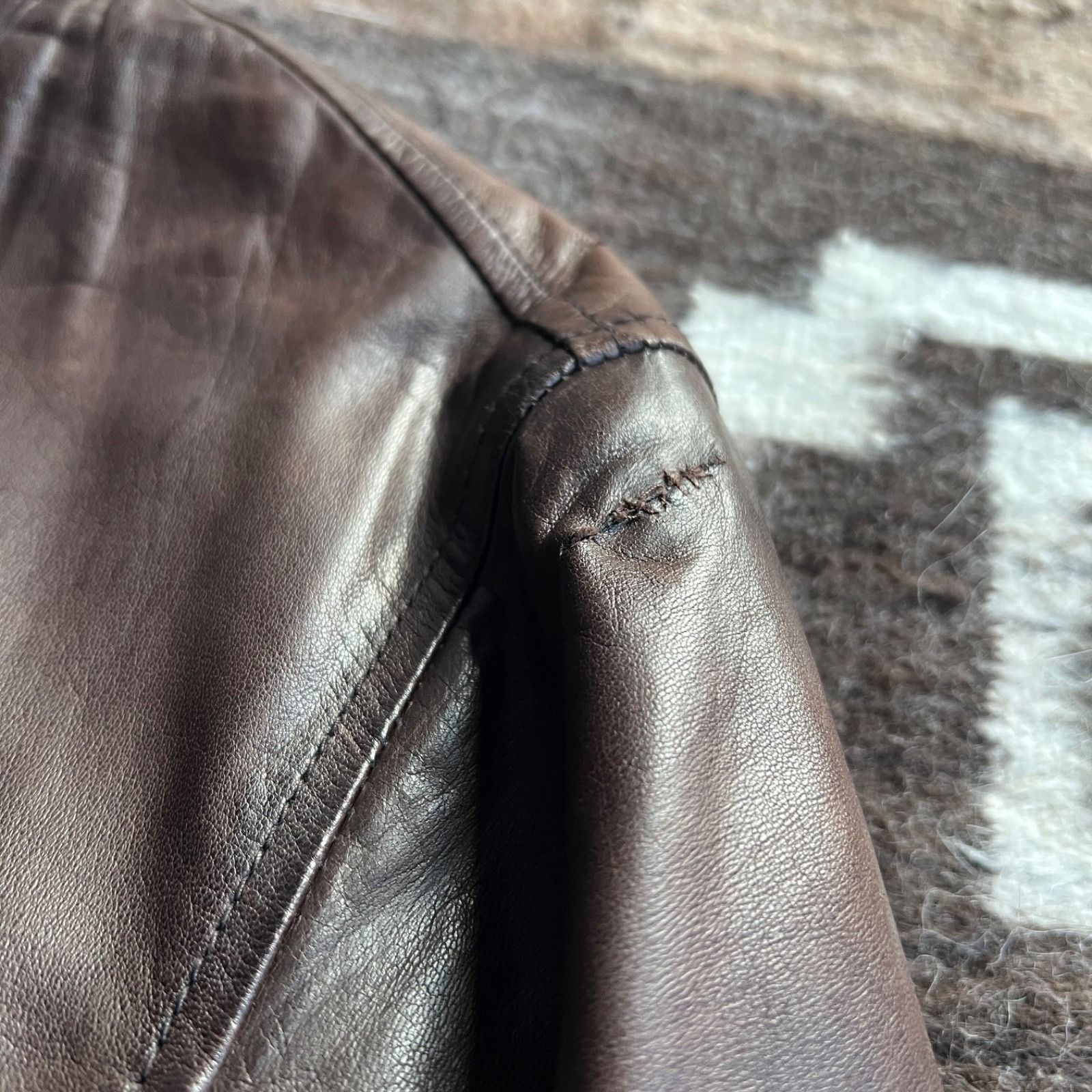 Leather Barba Napoli Leather Bomber Jacket Handmade 9771AC Size US M / EU 48-50 / 2 - 9 Thumbnail