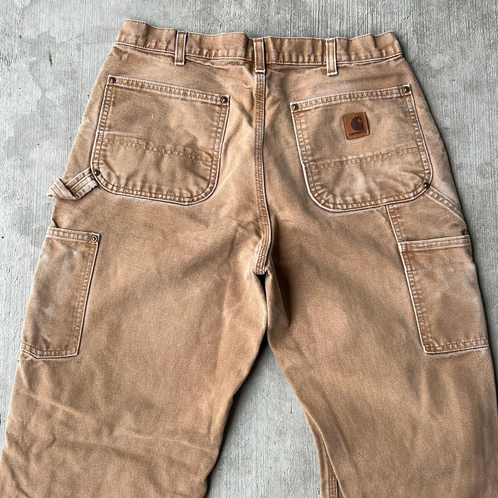 Carhartt × Vintage Carhartt brown double knee work wear carpenter pants Size US 31 - 6 Thumbnail