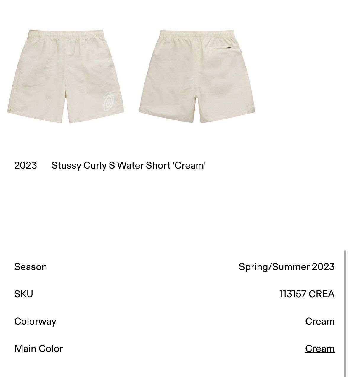 Stussy Stussy Curly S Water Short Size US 34 / EU 50 - 9 Thumbnail