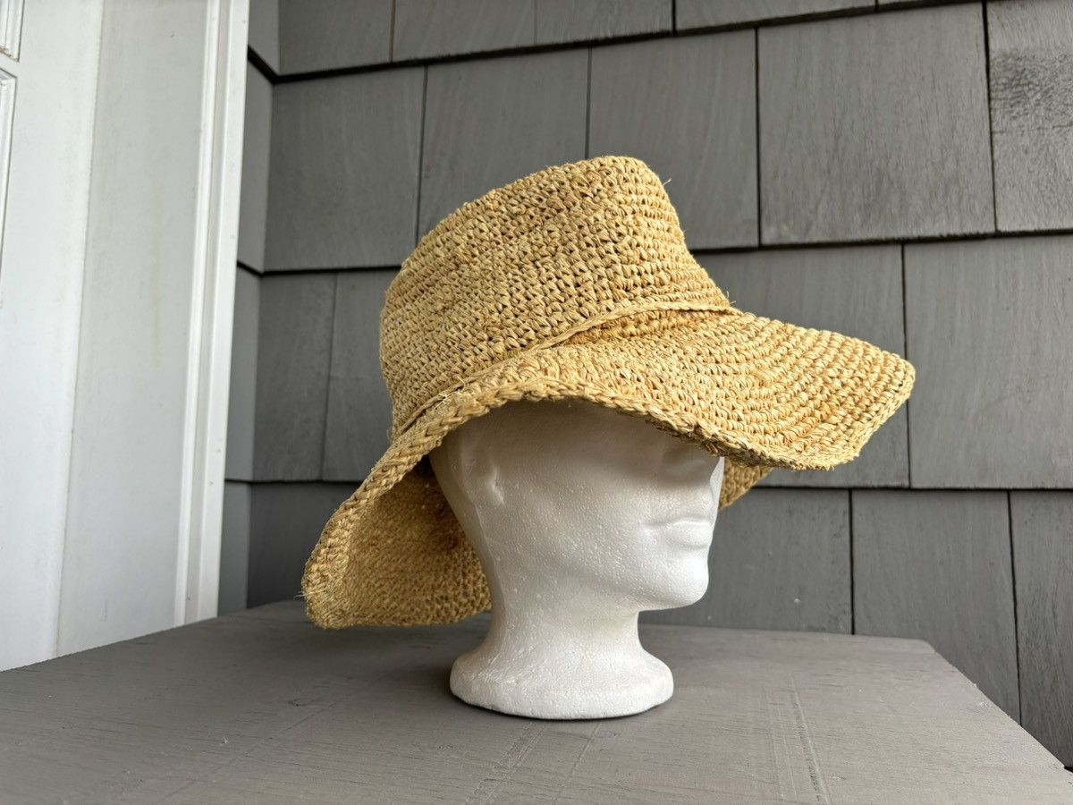 Japanese Brand × Vintage Vintage Straw Hat 1970s Pickaxe Explorer Floppy Brim 60s 50s Size ONE SIZE - 10 Thumbnail