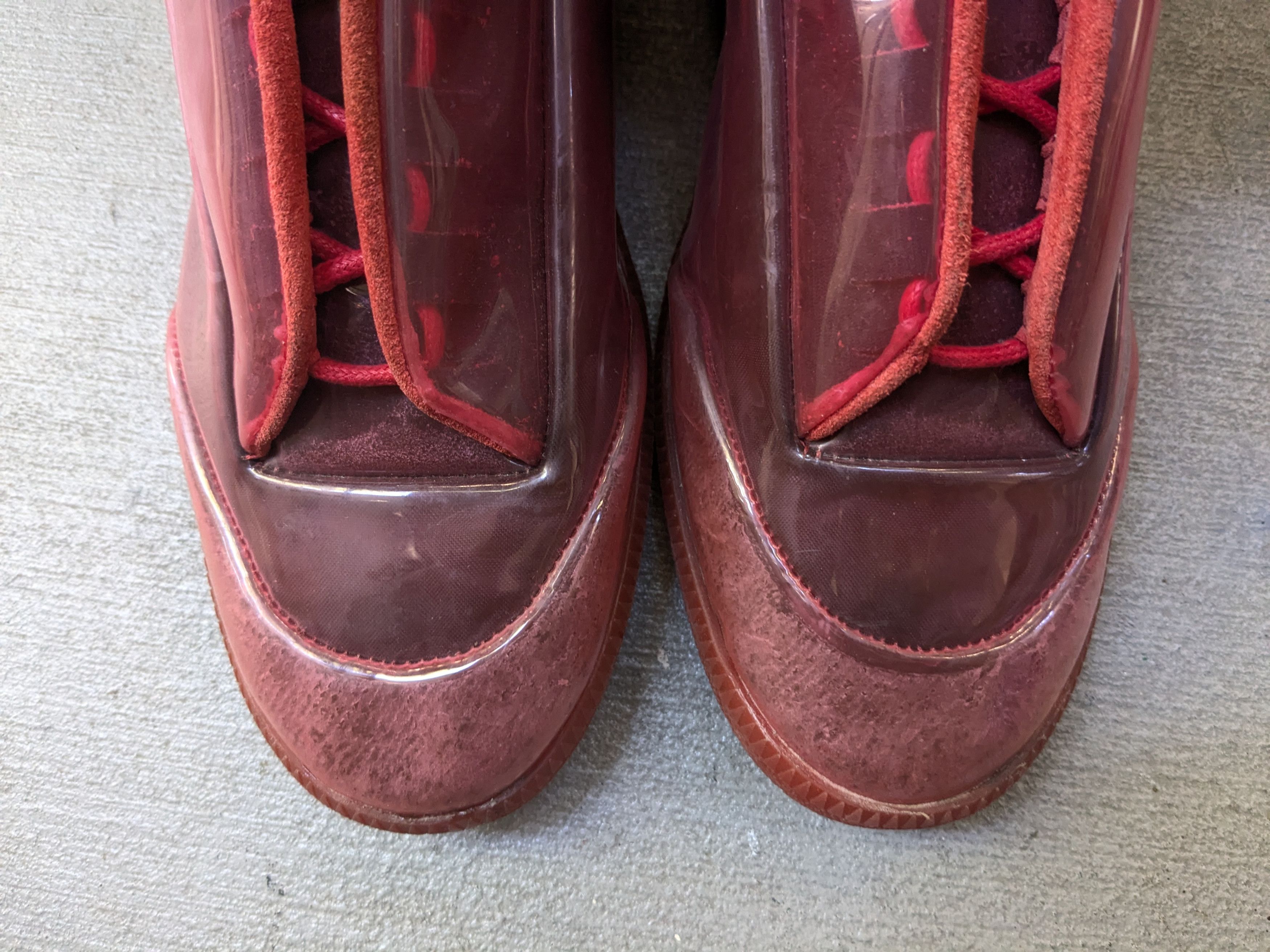 Maison Margiela Maison Margiela Future Red PVC 10 43 High Tops Clear Size US 10 / EU 43 - 6 Thumbnail