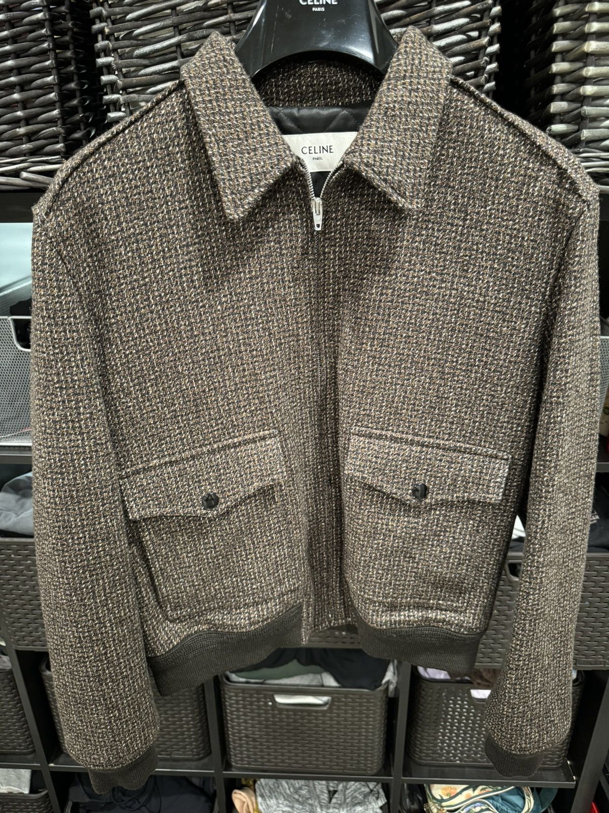 Celine Celine tweed bomber 54 Size US L / EU 52-54 / 3 - 1 Thumbnail