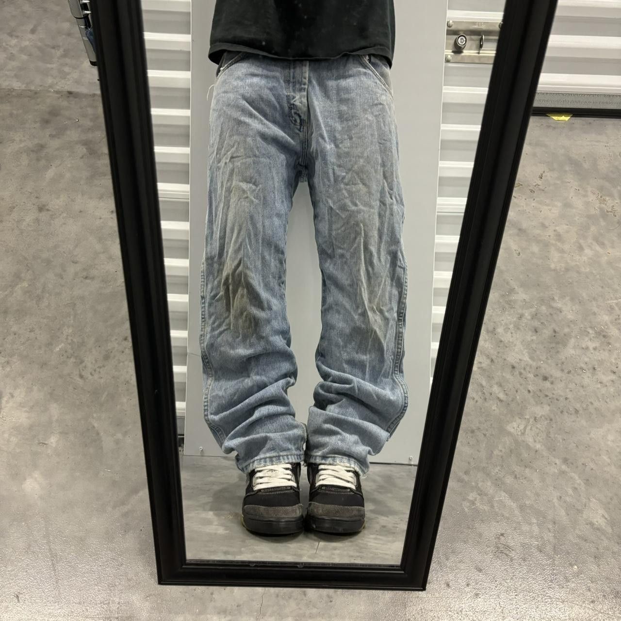Japanese Brand × Vintage Crazy Vintage 90s Grunge Light Wash Distressed Denim Jeans! Size US 32 / EU 48 - 1 Thumbnail