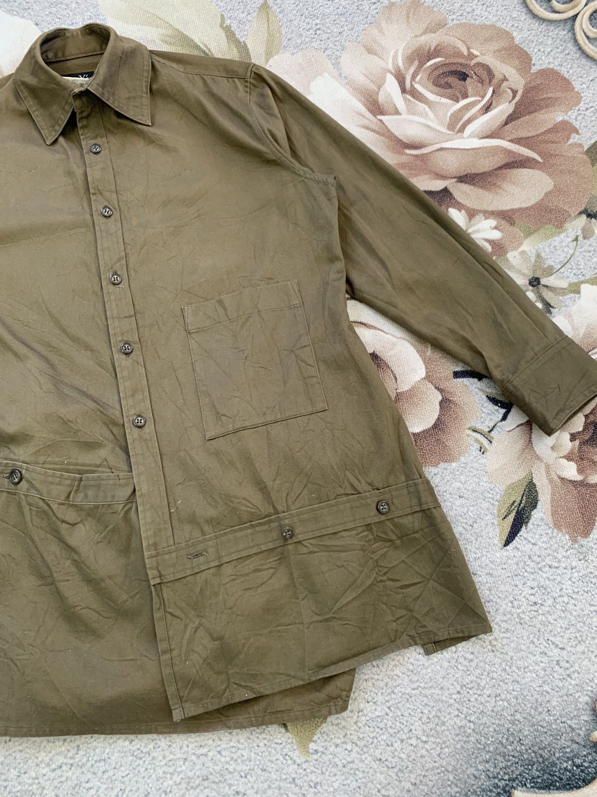 Yohji Yamamoto Y's Yohji Yamamoto Military Girth Style Shirt Jacket Size US M / EU 48-50 / 2 - 3 Thumbnail