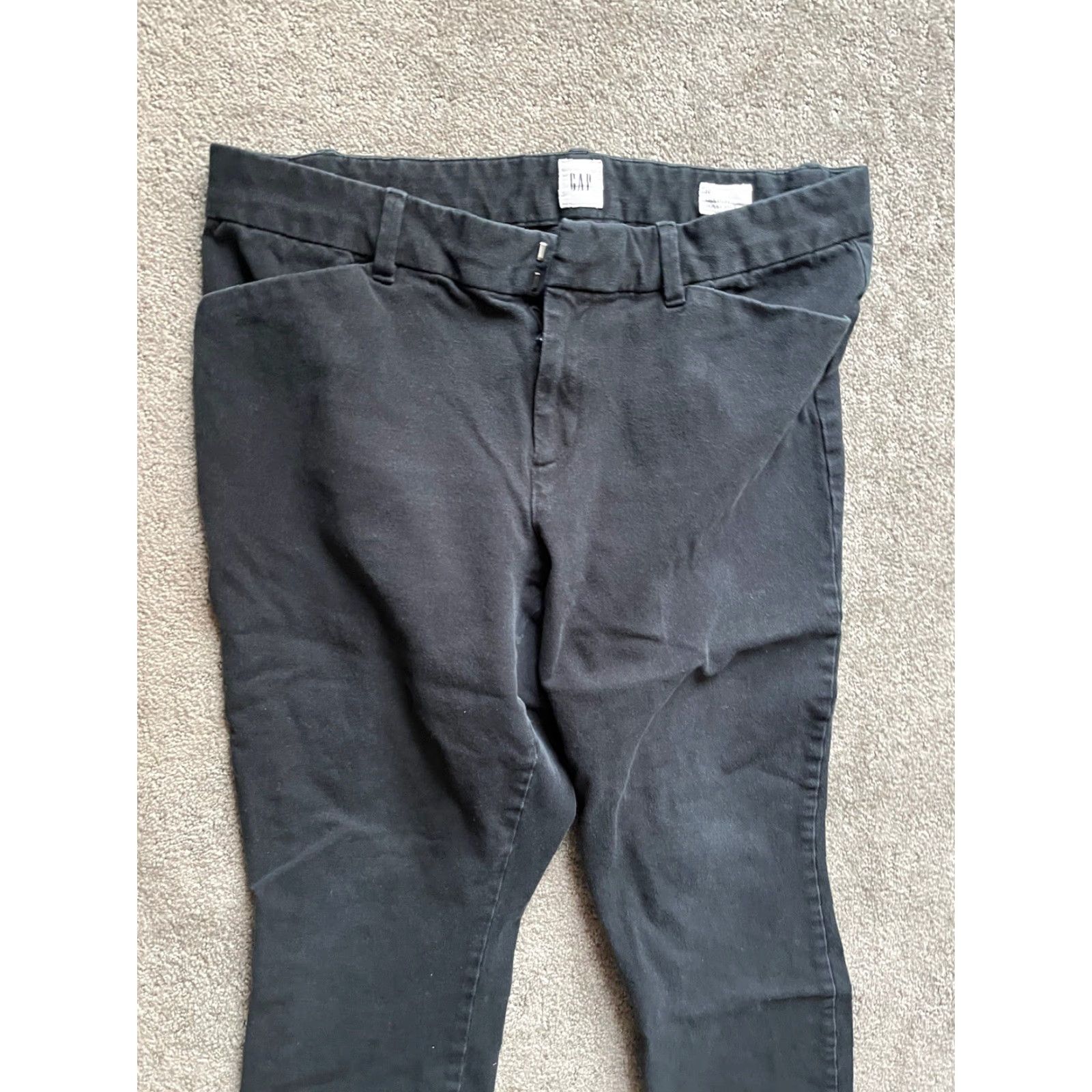 Gap Gap Women Pants Signature Skinny Ankle Black Stretch Size 10 Regular Denim Slim Leg Adult Womens Size 32" / US 10 / IT 46 - 2 Thumbnail