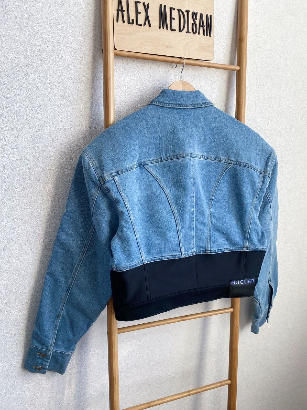 H&M × Mugler × Thierry Mugler Mugler x H&M Denim Jacket Size L Size US L / EU 52-54 / 3 - 21 Thumbnail