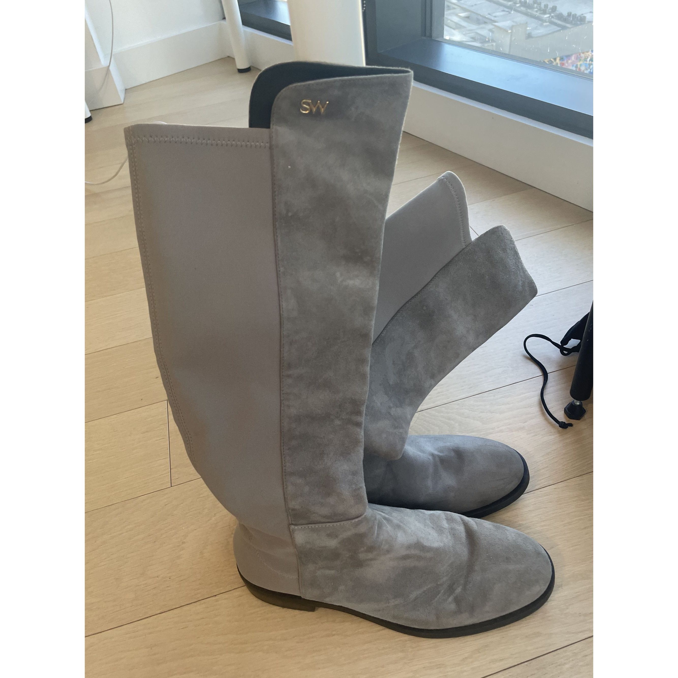 Stuart Weitzman Stuart Weitzman Womens Over-The-Knee Suede & Stretch Boots S Size US 6.5 / IT 36.5 - 3 Thumbnail