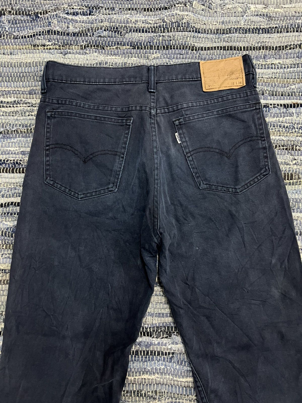 Levi's Vintage Clothing Vintage 1996 Levis 517 White Tab Flare Hem Distressed Jean Size US 32 / EU 48 - 2 Thumbnail