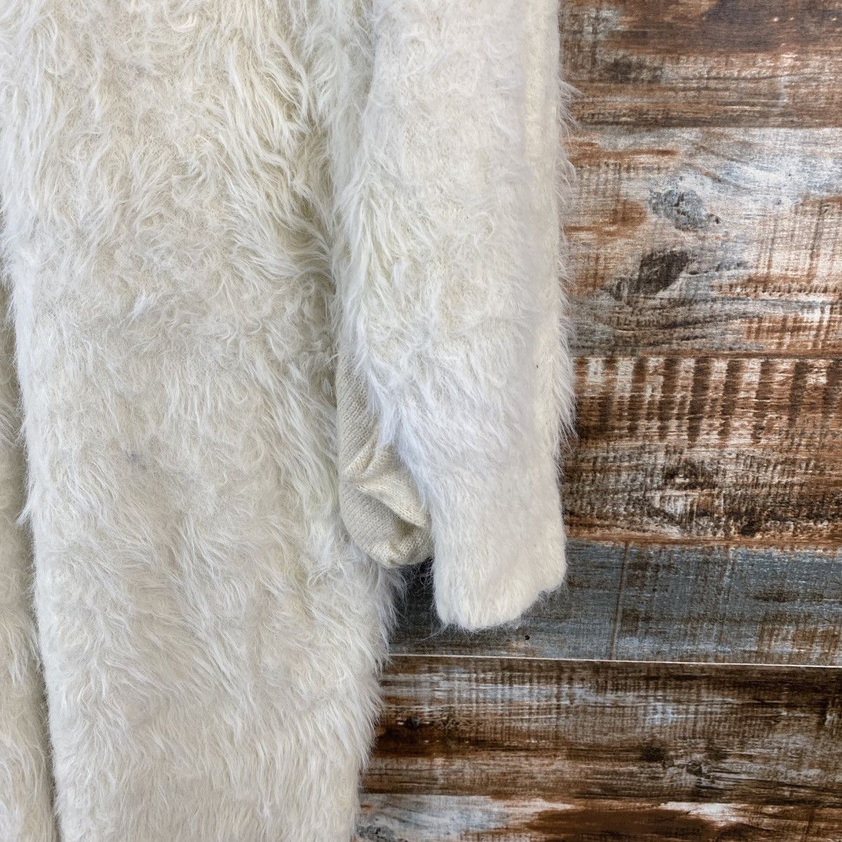 Vintage DL Aunt Maries White Mohair Cardigan Knitwear #C1169 Size M / US 6-8 / IT 42-44 - 16 Thumbnail