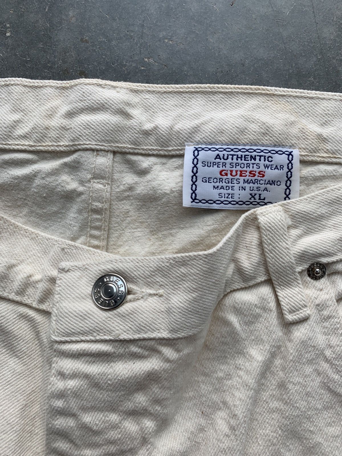 Guess Crazy Vintage Y2K Guess Baggy Jeans Eggshell Size US 40 / EU 56 - 7 Thumbnail