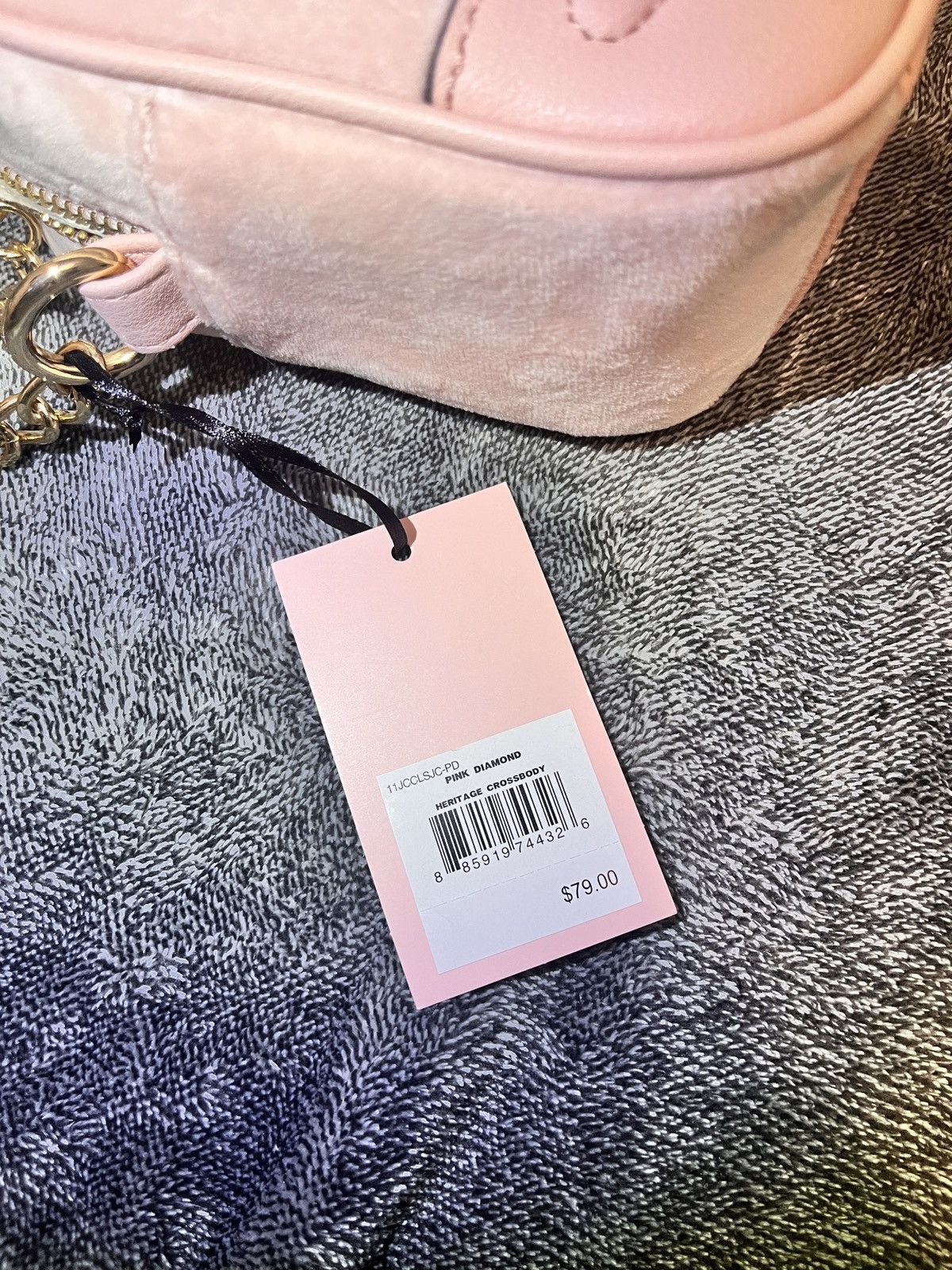 Juicy Couture NWT ‘Juicy Couture’ Pink Mini Crossbody Bag W/ Coin Pouch Size ONE SIZE - 5 Thumbnail