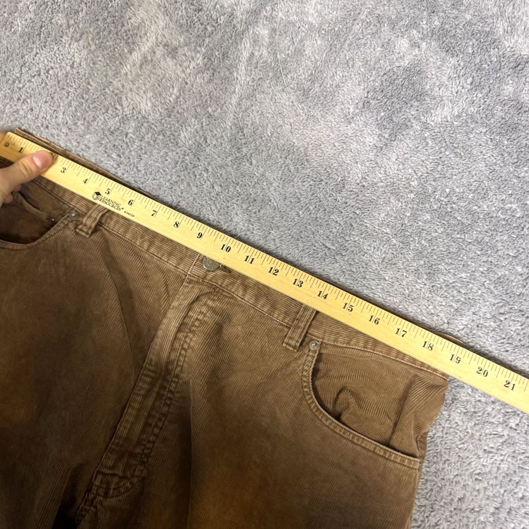 Polo Ralph Lauren VINTAGE Polo Ralph Lauren Corduroy Pants Mens 38x30 Chino Classic Brown Slim/Classic Straight Front Trouser Shirt/Deck? Size US L / EU 52-54 / 3 - 7 Thumbnail