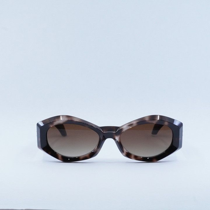 Versace Versace VE4466U 54613B Sunglasses Havana Geometric Frame Size ONE SIZE - 2 Thumbnail