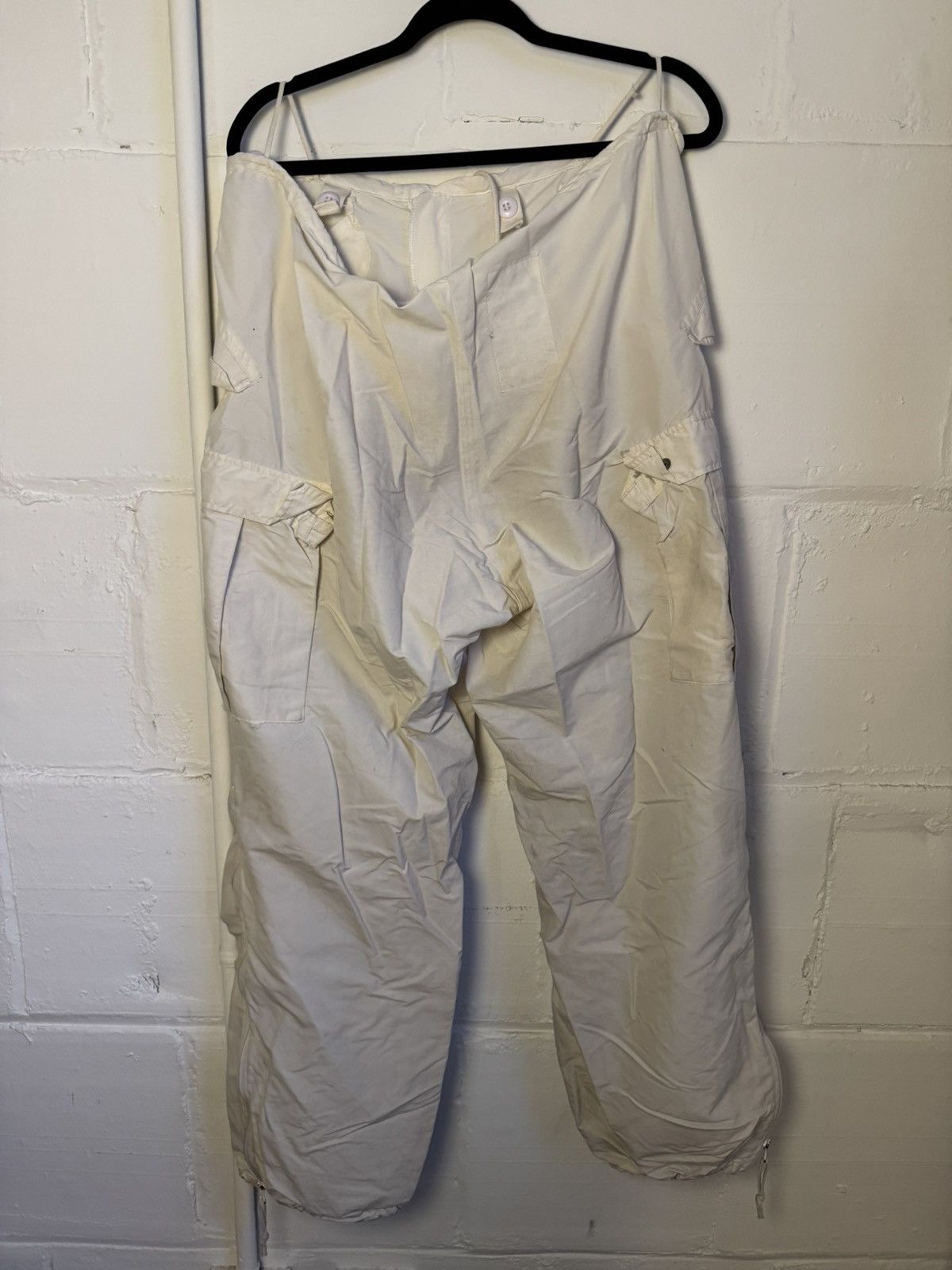 Vintage White vintage military cargo trousers Size US 31 - 2 Thumbnail