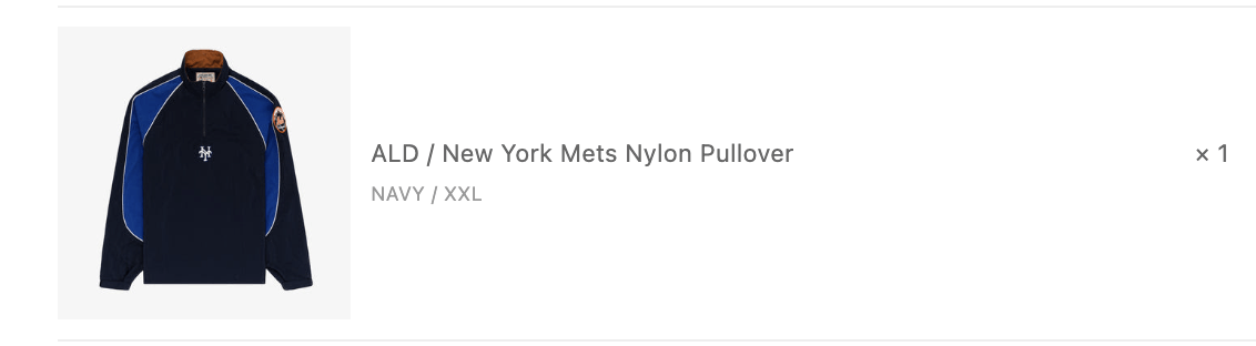 Aime Leon Dore ALD / New York Mets Nylon Pullover Size US XXL / EU 58 / 5 - 7 Thumbnail
