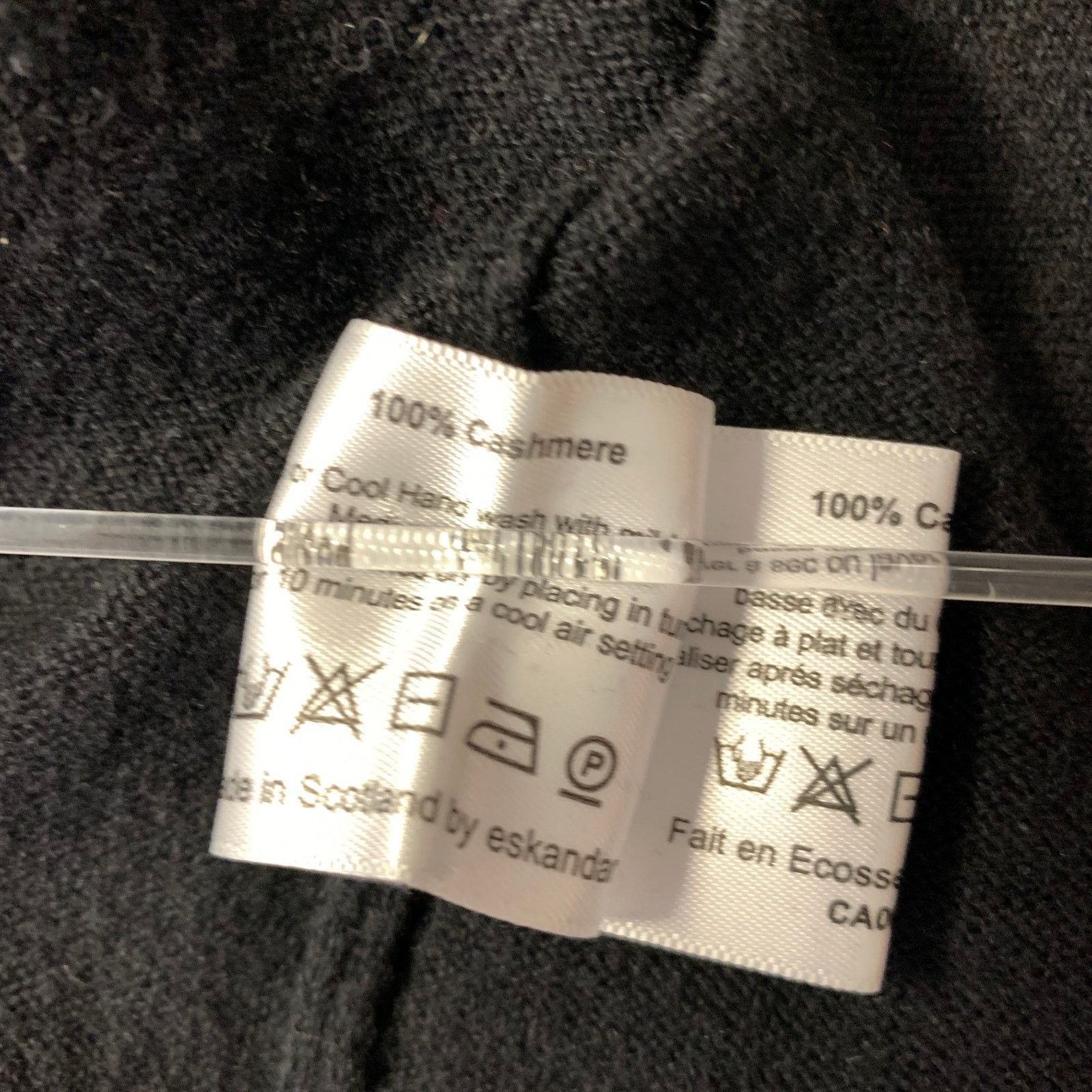 eskandar ESKANDAR Size M Black Cashmere Turtleneck Sweater Size ONE SIZE - 6 Thumbnail