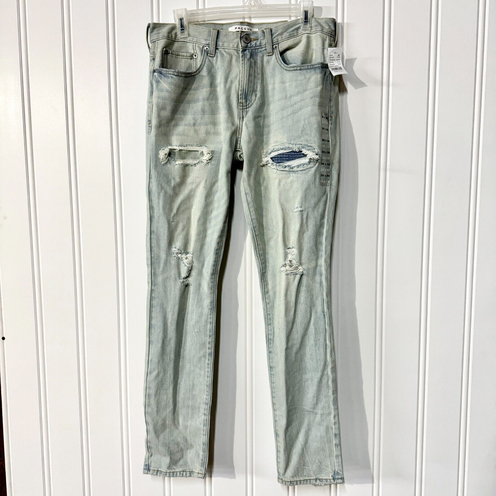 Pacsun PacSun Jeans Size 30X30 Stacked Skinny Light Acid Washed NEW Size US 30 / EU 46 - 2 Thumbnail