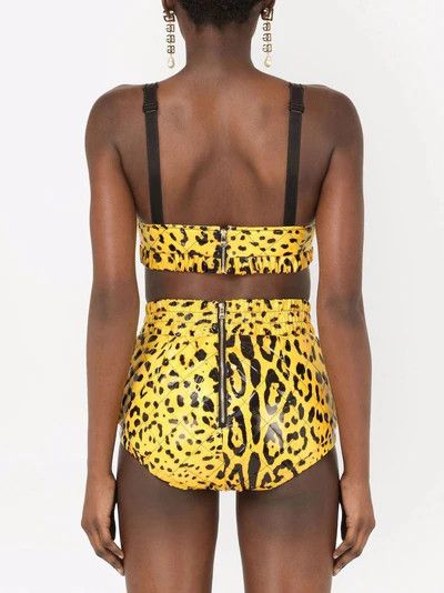 Dolce & Gabbana o1y0925 Crop Top in Yellow/Black Size M / US 6-8 / IT 42-44 - 3 Thumbnail