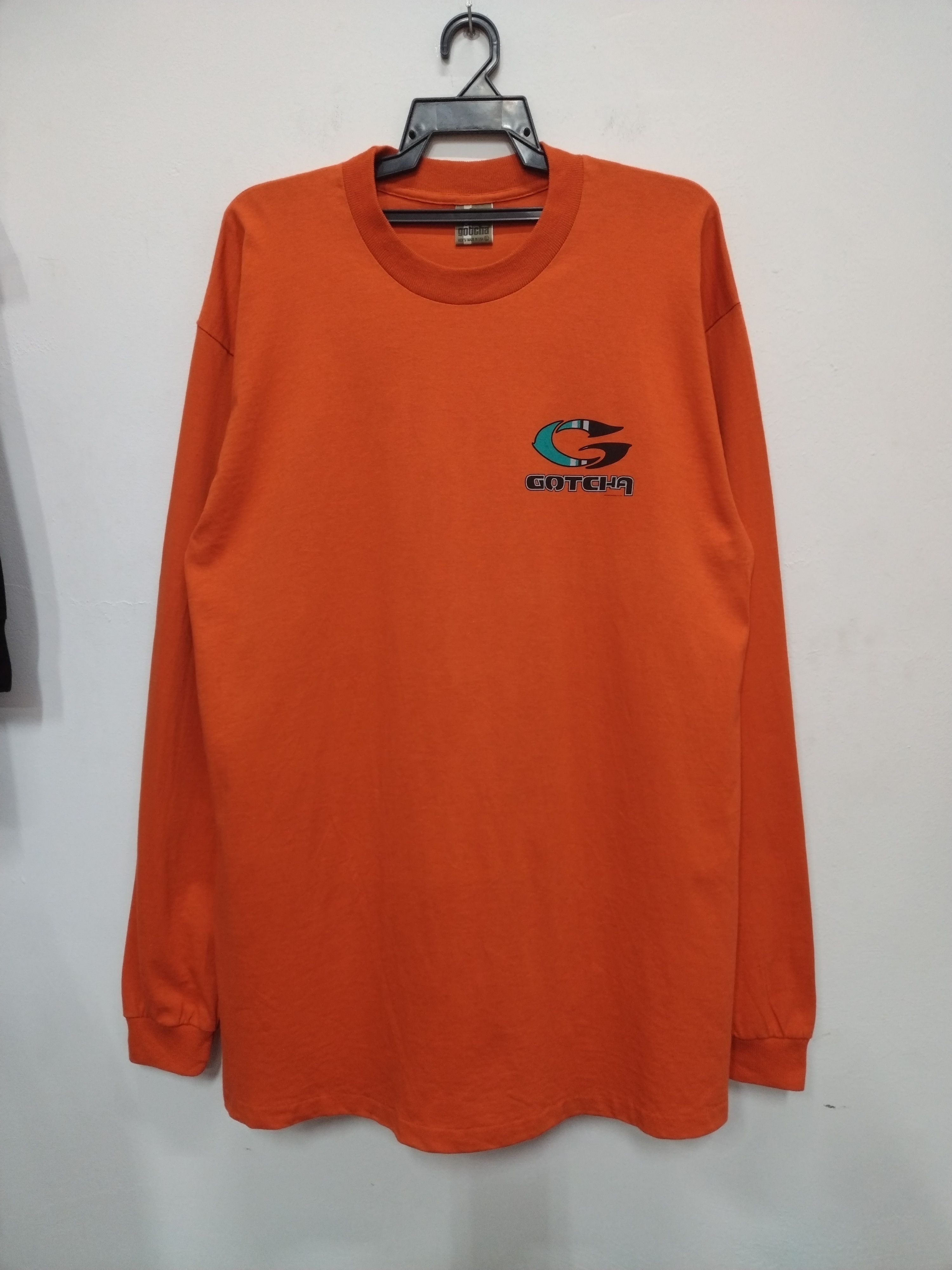 Gotcha Vintage 1998 GOTCHA L/SLEEVE tee surf skate made in usa Size US L / EU 52-54 / 3 - 4 Thumbnail
