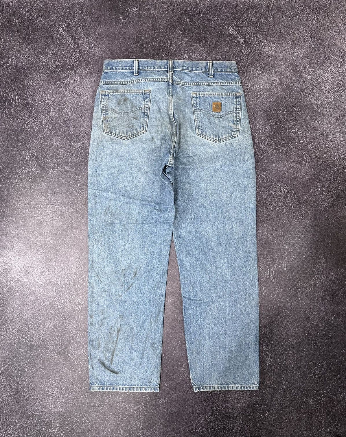 Carhartt Vintage Carhartt Light Blue USA Denim Faded Opium Work Jeans Size US 38 / EU 54 - 1 Thumbnail