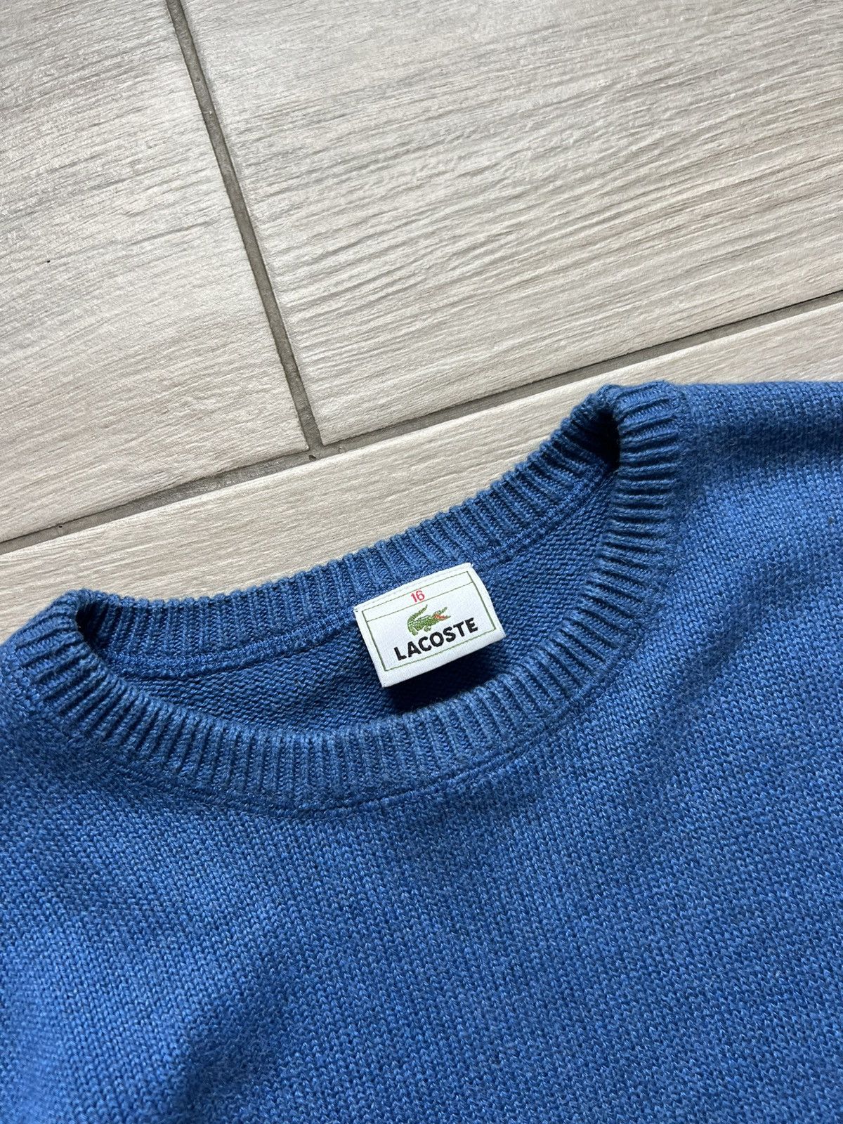 Lacoste Vintage Lacoste Blue Sweater Jumper Retro 90s Size US M / EU 48-50 / 2 - 4 Thumbnail