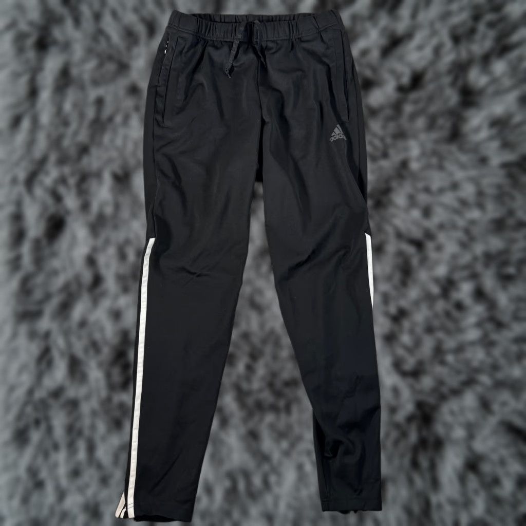 Adidas Adidas Energy Running Pants Black Small Climalite 3-Stripes Zip Pocket Gym Athleisure Womens Size 28" / US 6 / IT 42 - 1 Thumbnail