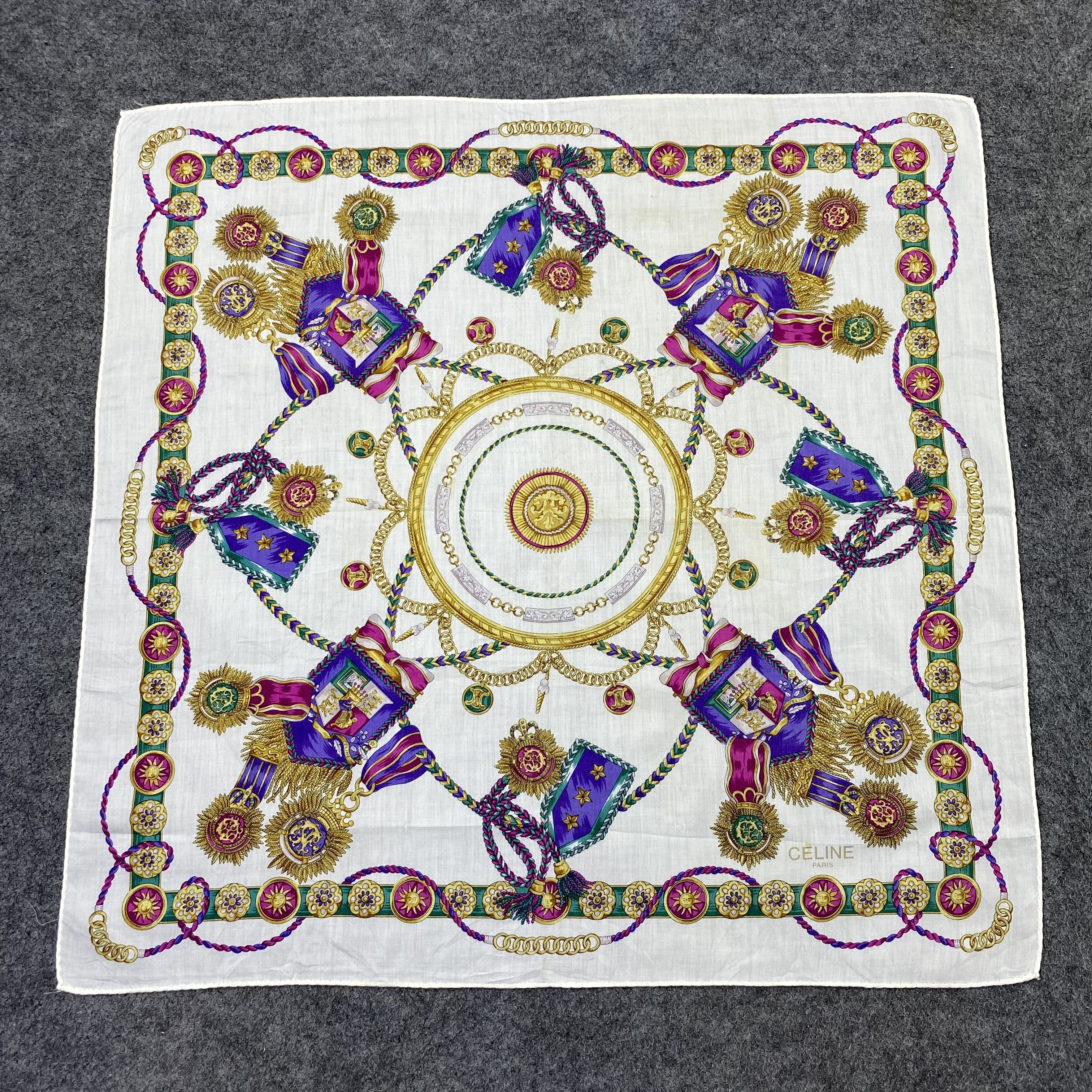 Celine Celine Handkerchief / Bandana / Neckerchief-B2352 Size ONE SIZE - 3 Thumbnail