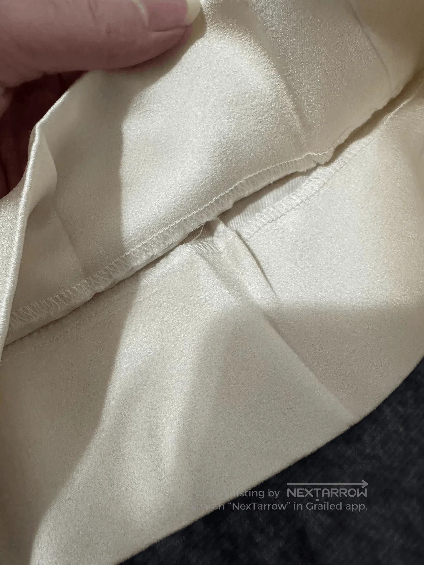 Saint Laurent Paris Saint Laurent 23SS Beige Wide-Leg Pants. Size US 26 / EU 42 - 5 Thumbnail