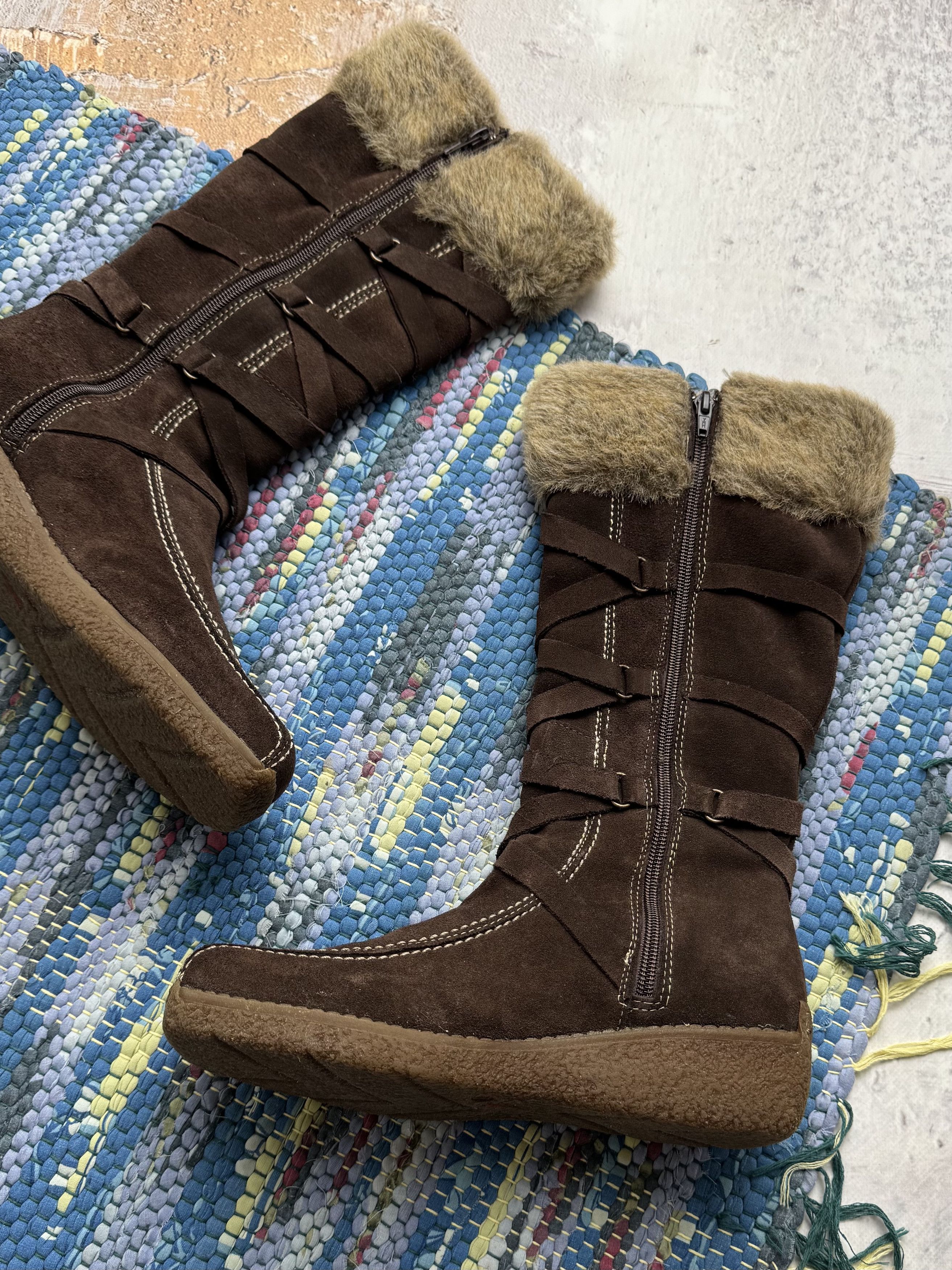 Vintage Vintage Suede Boots With Bondage A8(V1)D15 Size US 9 / IT 39 - 6 Thumbnail