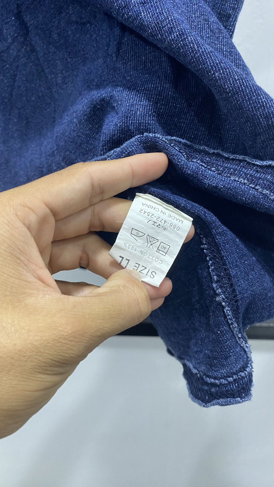 Indigo Distressed Indigo Japan Kura Shi Shi like Kapital Size US XL / EU 56 / 4 - 15 Thumbnail