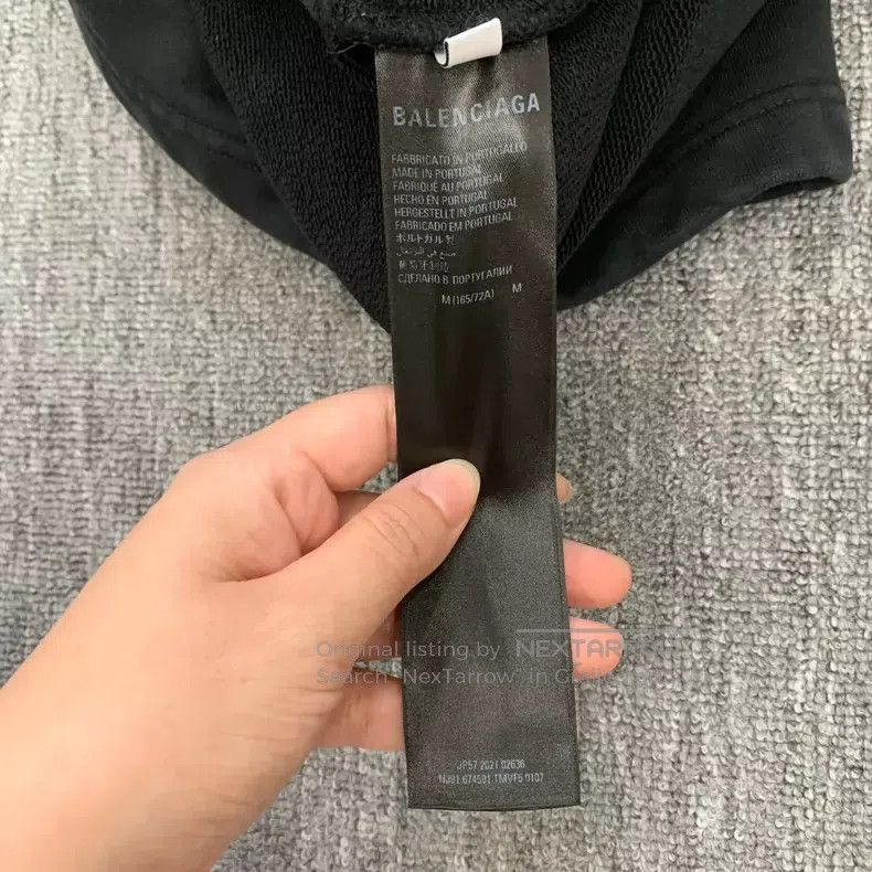 Balenciaga Balenciaga size M Black Washed Distressed Embroidered Logo Size US 27 - 4 Thumbnail