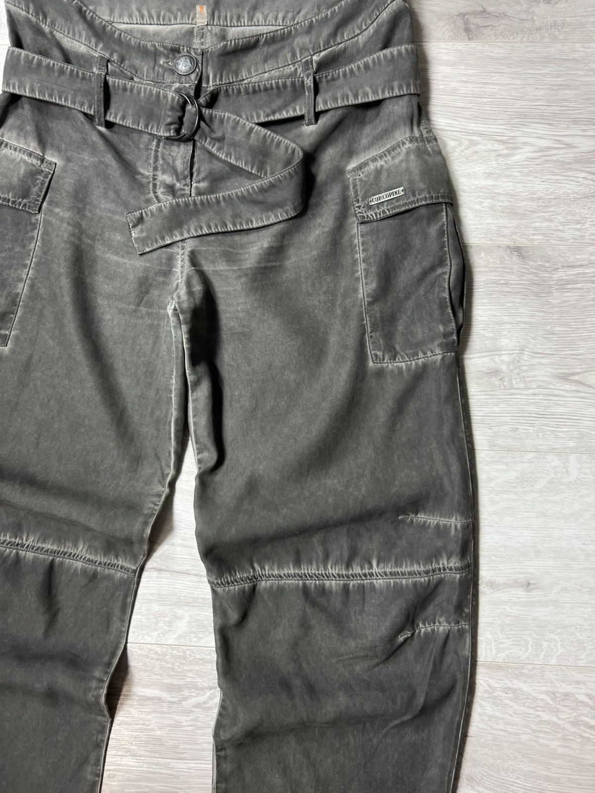 Cop Copine Cop. Copine High Waisted Lyocell Belted Cargo Pants Size 38 Size 27" / US 4 / IT 40 - 4 Thumbnail